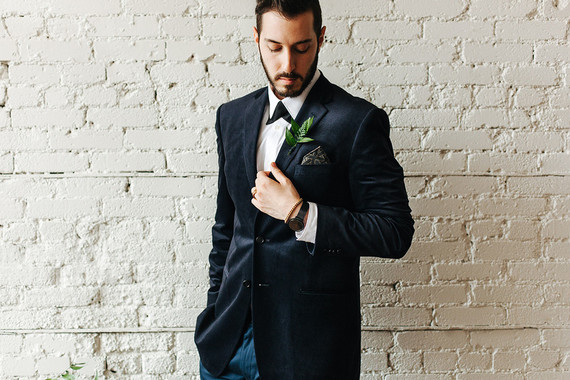 Modern groom fashion