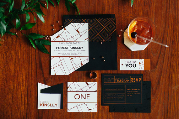 Modern bachelor party inspiration Inspiration