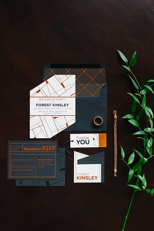 Modern bachelor party inspiration