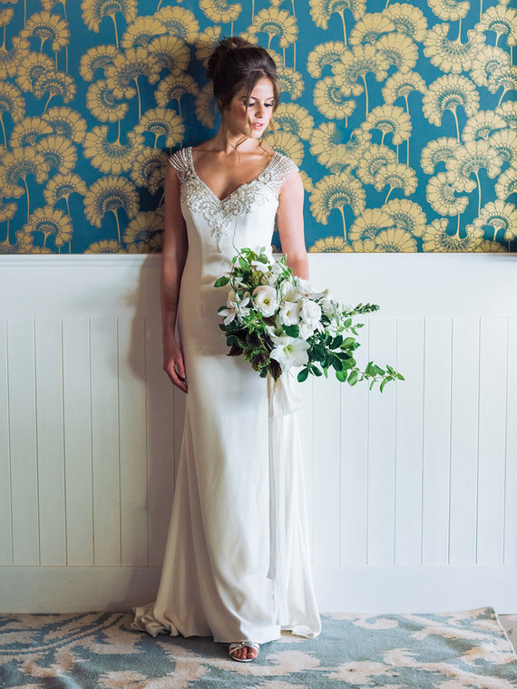 Elegant wedding dress from David's Bridal