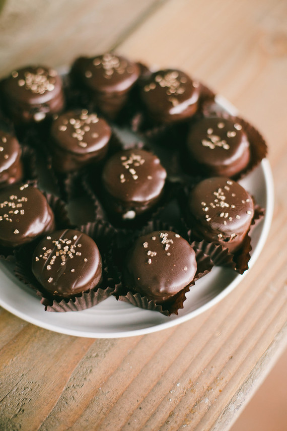 Rustic wedding dessert table