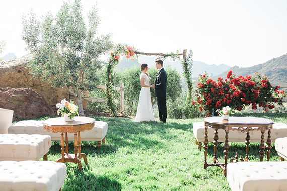 Cielo Farms wedding ceremony Inspiration