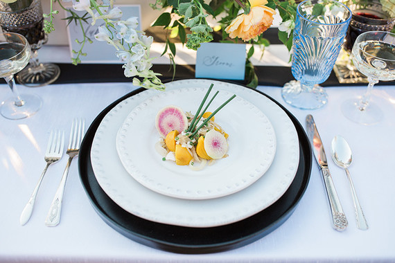 Vintage wedding tablescape