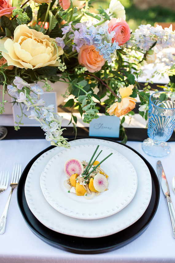 Vintage wedding tablescape