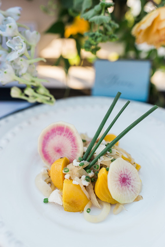 Elegant wedding food