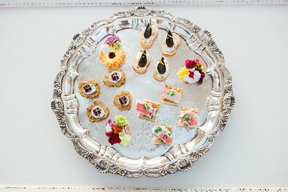 Elegant wedding food