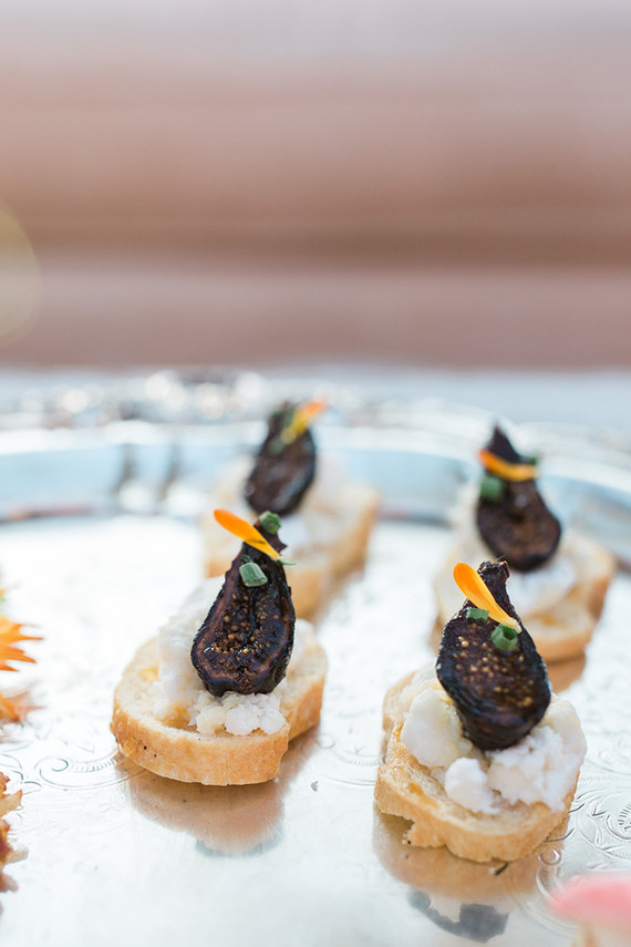 Elegant wedding food