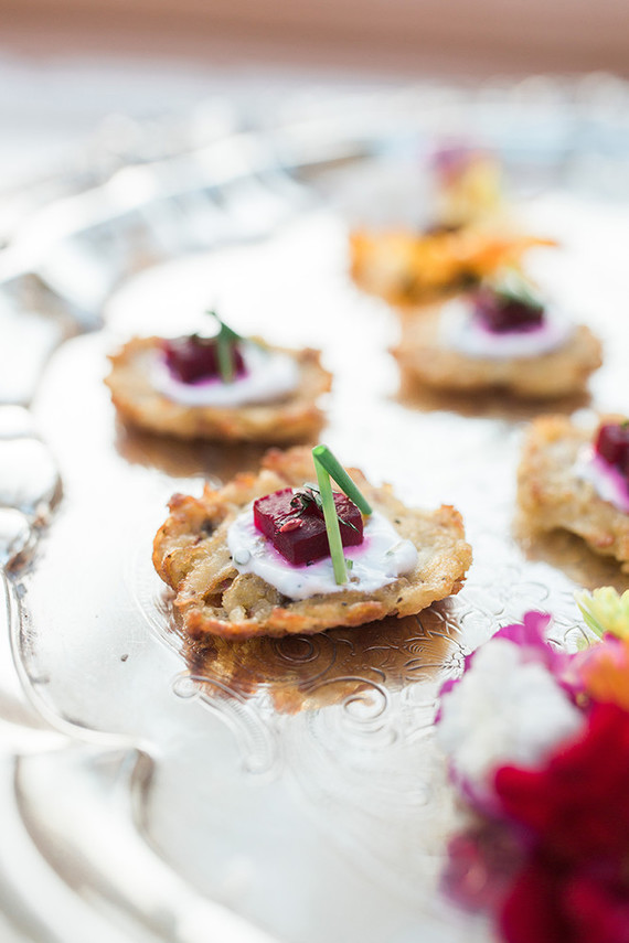 Elegant wedding food