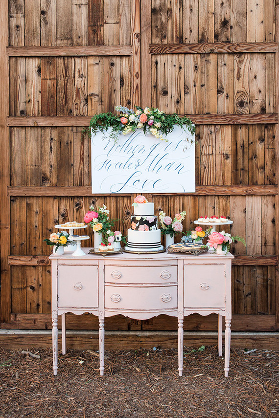 Vintage dessert table