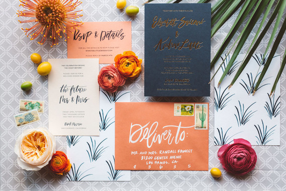 Summer wedding invitations