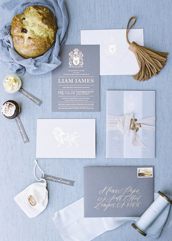 Regal boy's baby shower Inspiration