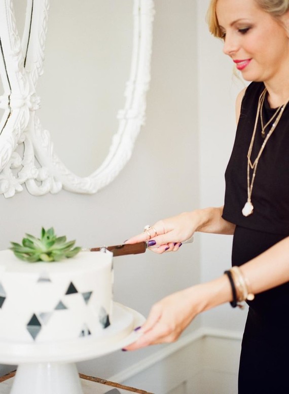 Black and white Southern baby shower