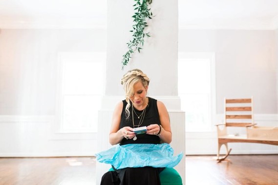 Black and white Southern baby shower