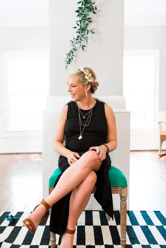 Black and white Southern baby shower