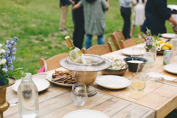 Simple rustic summer baby shower