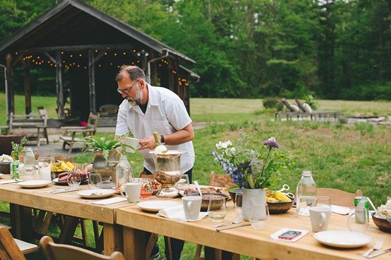 Simple rustic summer baby shower