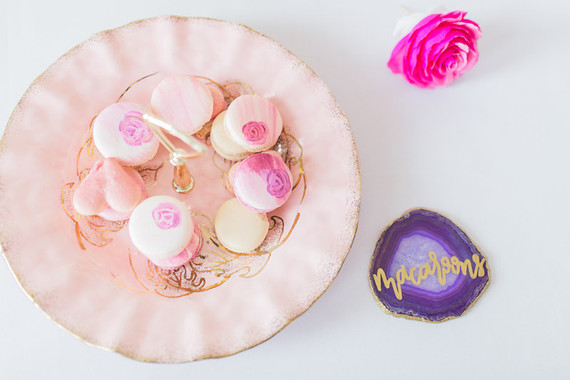 pink macarons