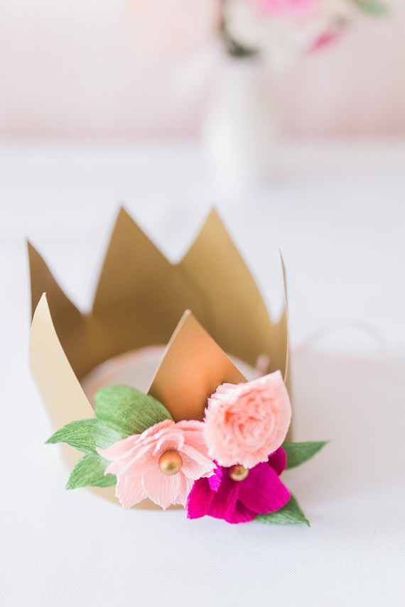 paper flower crown