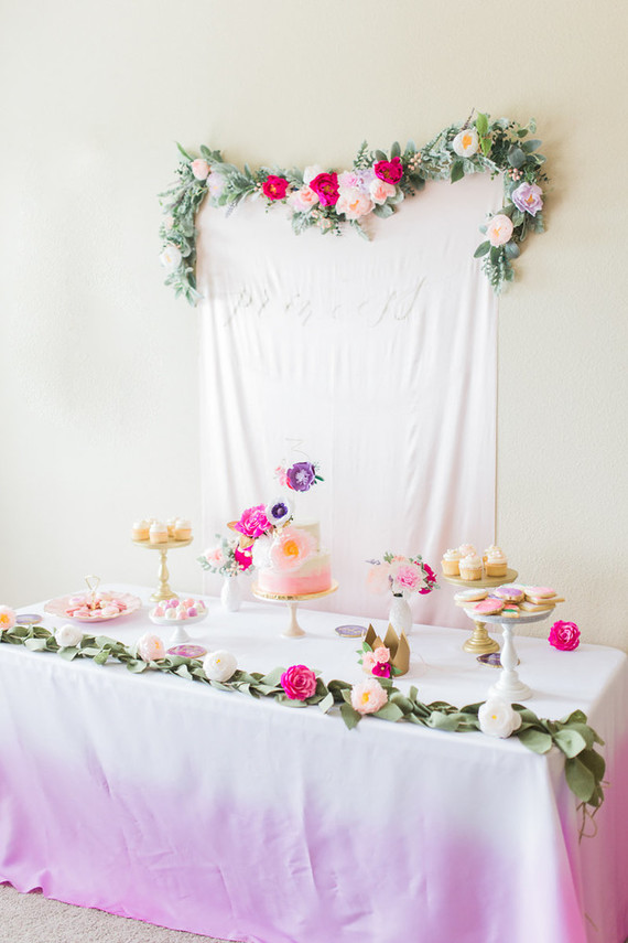 floral princess party Inspiration