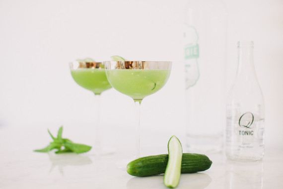 Cucumber cocktail for summer