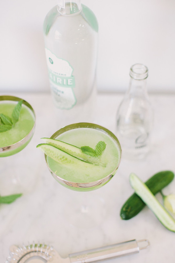 Cucumber cocktail for summer