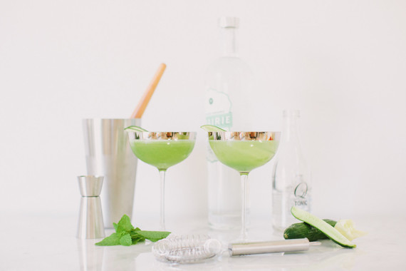 Cucumber cocktail for summer