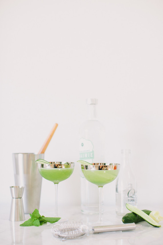 Cucumber cocktail for summer