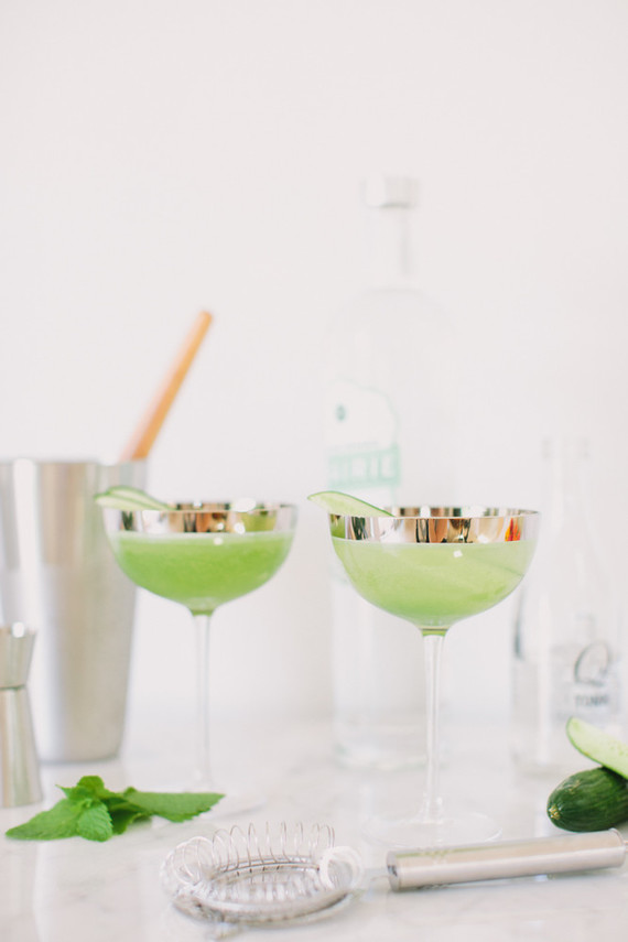 Cucumber cocktail for summer