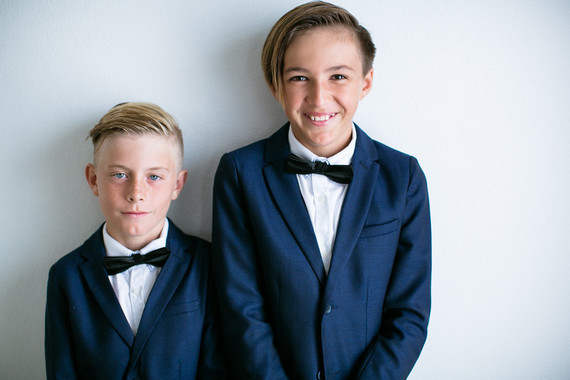 sons of the groom and bride