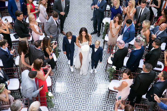 bride with son and step son