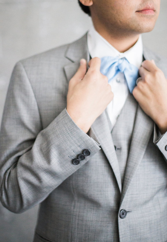 grey groom suit