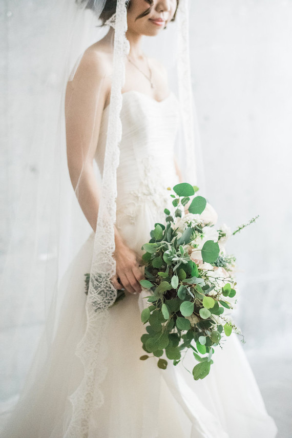 romantic bridal portrait