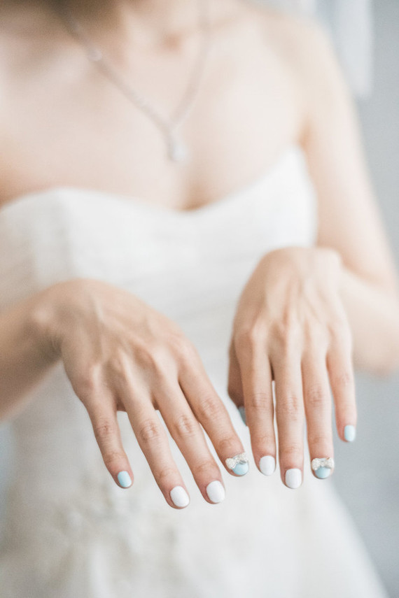 whimsical bridal nails Inspiration