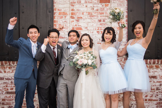 intimate wedding party