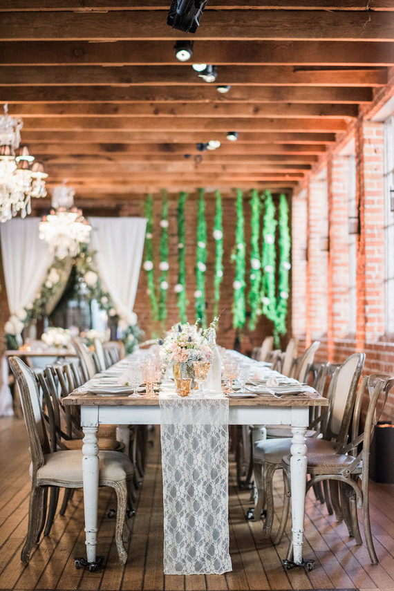 vintage reception decor