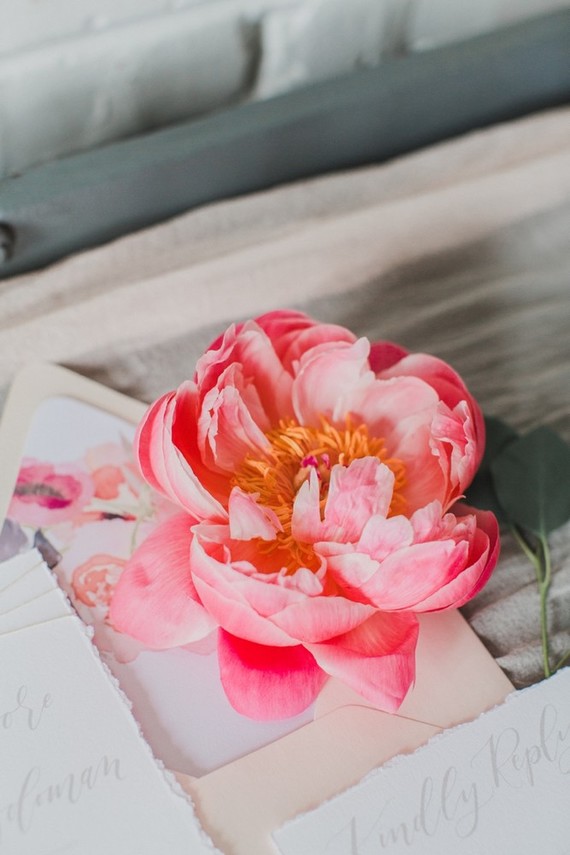 floral inspired wedding invites