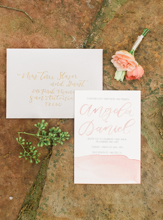 watercolor wedding invites