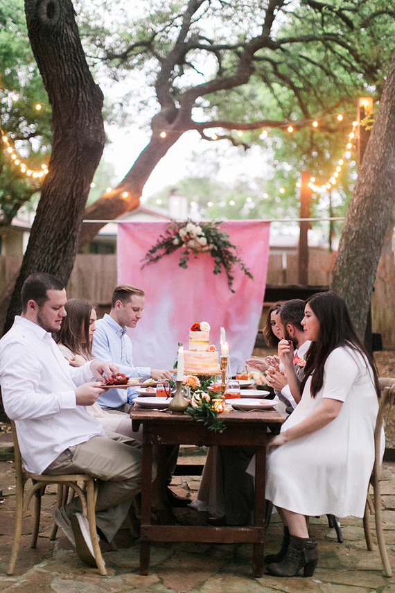 how to throw an intimate backyard wedding