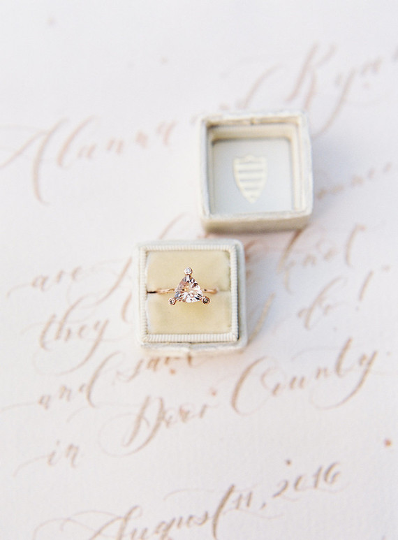 rose gold engagement ring