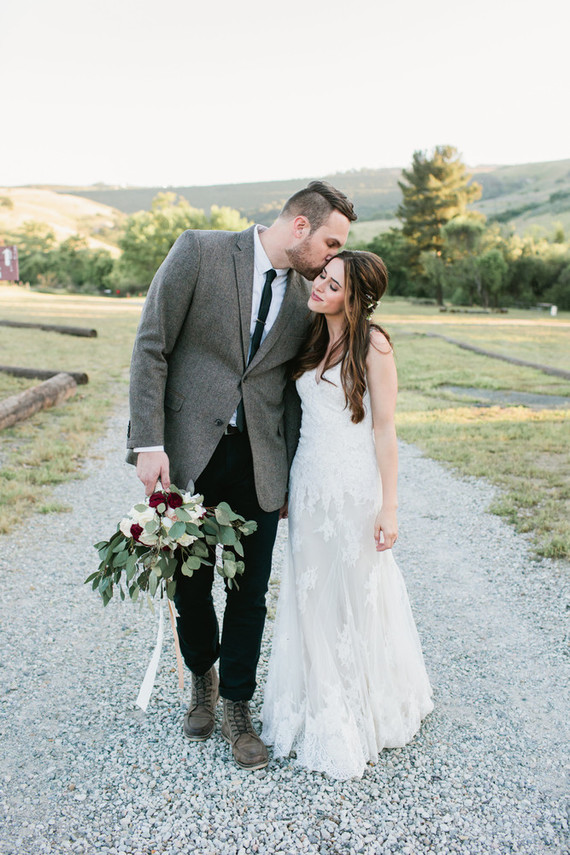 evening bridal portrait