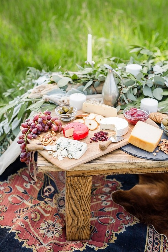 Rustic summer picnic wedding ideas