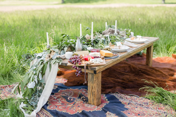 rustic summer picnic wedding ideas