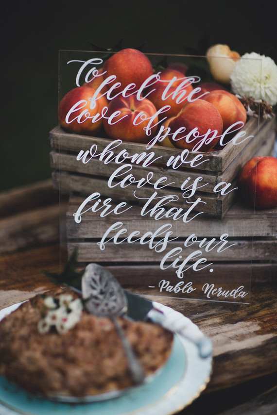 Romantic southern orchard wedding inspiration