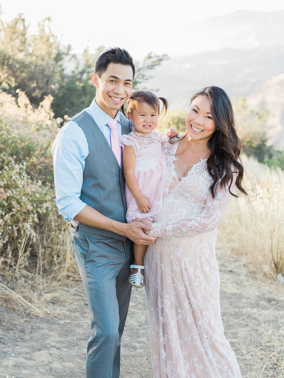 Dressy family maternity photos