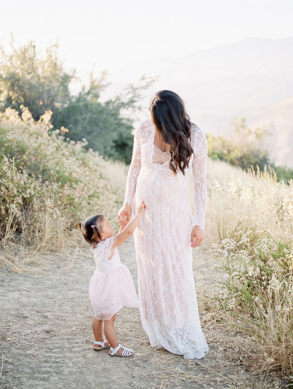Dressy family maternity photos