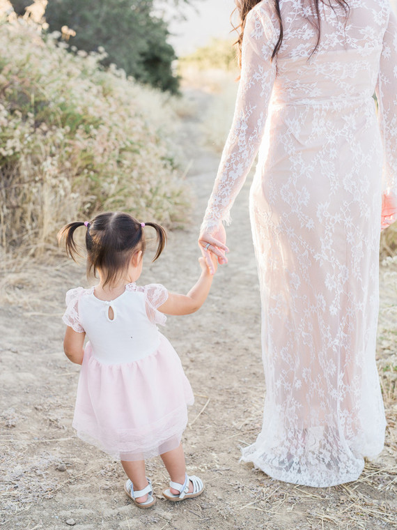 Dressy family maternity photos