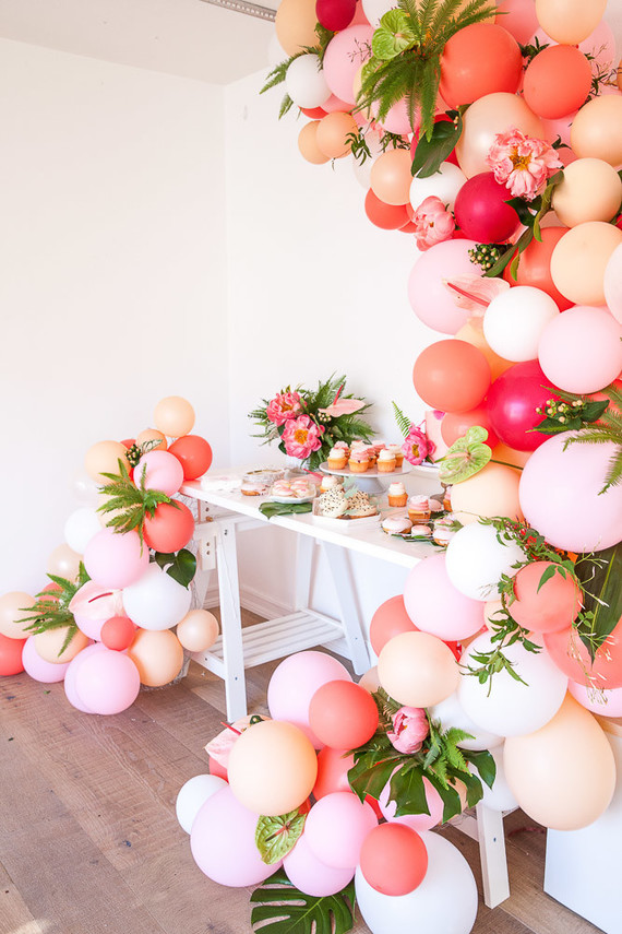 Tropical flamingo girl's birthday party by The Shift Creative