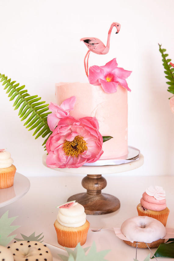 Tropical flamingo girl's birthday party by The Shift Creative