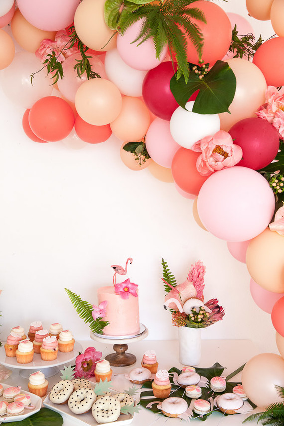 Tropical flamingo girl's birthday party by The Shift Creative