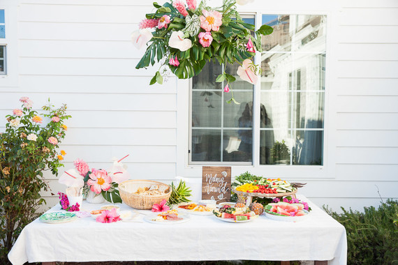 Tropical flamingo girl's birthday party by The Shift Creative